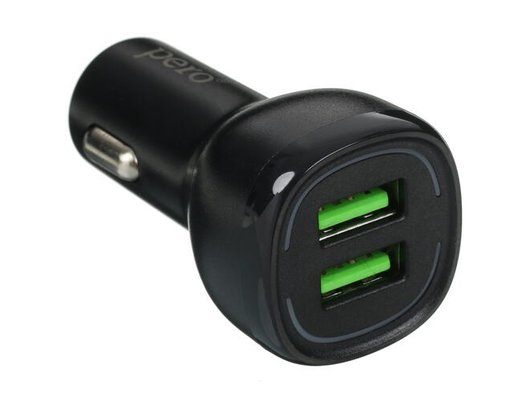 Зарядное устройство PERO AC04 2USB 2.4A AUTOMAX черный